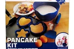 Pancake Kit-junior 5 & Up W/adult-3 Shaped Molds, Mixing Bowl, Spatula, Hat (hal. Fixed Price $5.00.