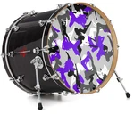 Vinyl Skin Decal Wrap Fits 22" Bass Kick Drum - Sexy Girl Camo Purple. Fixed Price $39.97.