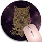 Round Mouse Pad,starry Owl Non-slip Rubber Circular Pads Customized Des.... Fixed Price $9.71.