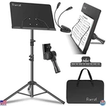 Ramzi 5-in-1 Music Stand: Desktop Holder With Light, Bag & Clip For Musicians. Fixed Price $50.55.