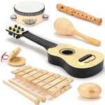 Wooden Musical Instruments For Toddlers 7-piece Kids Music Set With Xylophone,. Fixed Price $78.14.
