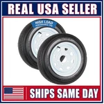 2-pack Trailer Tire Rim 4.80-12 480-12 12" Load C 5 Lug 4.5" Center White Wheel. Fixed Price $99.89.