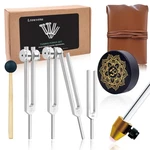 Tuning Forks For Healing Set 128hz, 136hz, 256hz, Health 4 Set, Silver. Fixed Price $42.99.