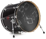 Vinyl Decal Skin For 26" Bass Kick Drum Heads Bokeh Music Grey. Fixed Price $47.95.