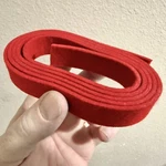 Firm Red Spring Rail Felt Strip, Piano Repair, 52" Long, 3/4" Wide, 0.1" Thick. Fixed Price $8.99.
