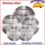 Sonicake Low Volume Cymbal Pack Quiet 14" Hi-hat+16" Crash+18" Crash+20". Fixed Price $82.93.
