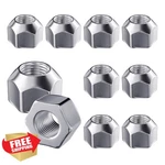 Lujiani 10 Pcs 1/2-20 Trailer Lug Nuts Acorn Open End Zinc Plated Wheel Lugs. Fixed Price $20.00.