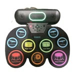 Yuoioyu Electronic Drum Set 9 Pad Portable Midi Roll-up Kit Guc. Fixed Price $29.99.