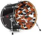 Vinyl Decal Skin For 26" Bass Kick Drum Heads Digital Camo Burnt Orange. Fixed Price $47.95.