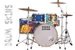 Drum Wrap Percussion Shell Cover Bass Kick Snare Tom Diy-galaxy Master 702. Fixed Price $49.99.