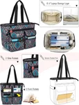 Lodrid Teacher Tote Bag With Bottom Pad, Separated Storage Large, Totem. Fixed Price $50.73.