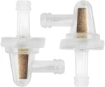 Hzel 2pcs Car Inline Fuel Filter, 90 Degree Transparent Vehicle Yellow. Fixed Price $7.66.