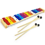 Celemoon 15 Tone Natural Wooden Xylophone For Adults 16*2*5 Inch, Colorful. Fixed Price $31.18.