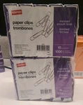 Staples Smooth Metal Paper Clips *2* Packs Of 10 Boxes 100 Per Box New Sealed. Fixed Price $15.00.