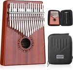 Kalimba 17 Keys Thumb Piano With Waterproof Protective Box, Tune Hammer And Stud. Fixed Price $53.99.