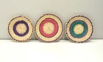 African Basket Natural Colors South Africa Woven Palm Set Of 3. Fixed Price $10.00.