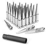 Ksp M14x1.5 Spike Lug Nuts, 24pcs 14mmx1.5 Spiked Wheel Nut For Silverado.... Fixed Price $97.98.