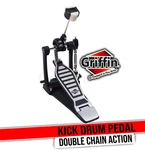 Single Kick Bass Drum Pedal By Griffin Deluxe Double Chain Foot Percussion. Fixed Price $35.91.