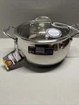 David Burke Splendor Pot Series (7 Quart) Stainless Premium With Lid.. Fixed Price $63.00.