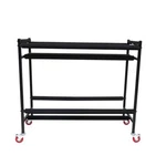 Gator Frameworks Two-tier Snare Rack With Locking Casters. Fixed Price $189.99.
