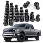 32 Pcs M14x1.5 Black Chrome Lug Nuts One-piece Fits For 2017-2023 Ford F250 F350. Fixed Price $84.63.