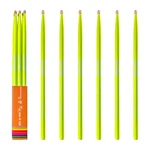 Yello Color Neon Uv Glow Drumsticks 5a - 3 Pairs (6 Sticks),hickory Wood, Wei.... Fixed Price $41.20.