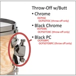 Orange County Drum & Percussion Snare Throw And Butt Plate W/blk Chrome Plating. Fixed Price $39.99.