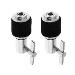 Yxccse 2 Pack Hi Hat Clutch Jazz Drum Fit 6mm 1/4" Rod, Black + Silver. Fixed Price $18.33.