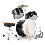 Ktaxon 3-piece Drum Set, 14 Inch Beginners Drums Kit With Throne Stool, Black. Fixed Price $95.99.