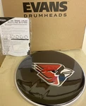 Evans Ball State Cardinal 16" Mx2 Custom Marching Bass Drum Head + Mx Muffling. Fixed Price $69.00.