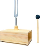 528 Hz Tuning Fork With Resonance Box, Aluminum Alloy, Wooden Speaker, Ideal .... Fixed Price $32.28.