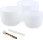 Meinl Sonic Energy 3-piece Crystal Singing Bowl Set - A432hz. Fixed Price $699.00.