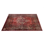 Drumnbase Vintage Persian Style Drum Rug 6' X 5.25' Original Red. Fixed Price $149.99.