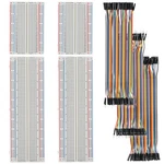 Huarew Breadboard And Jumper Wires Kit Include 830 Tie Points Black. Fixed Price $15.86.