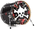 Vinyl Skin Decal Wrap Fits 22" Bass Kick Drum - Punk Rock Skull. Fixed Price $49.97.