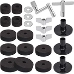 23pcs Cymbal Replacement Accessories, Stand Felts, Drum Felt Pads Include. Fixed Price $21.26.