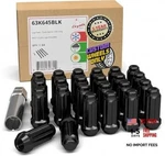 24 Pcs M12x1.5 12x1.5 Thread Truck 2.00" Long Lug Nuts 6 Hex Fits Spline Black. Fixed Price $62.50.