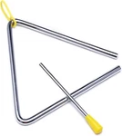 6 Inch Musical Steel Triangle Percussion Instrument With Inch, Yellow. Fixed Price $10.52.