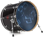 Vinyl Decal Skin For 26" Bass Kick Drum Heads Bokeh Music Blue. Fixed Price $47.95.