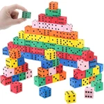 Jenaai 100 Pcs Foam Dice For Classroom Small Colorful Cubes With Number .... Fixed Price $42.86.