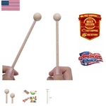 Pair Of 8-inch Wood Mallets Versatile Percussion Sticks For All Instruments. Fixed Price $13.99.