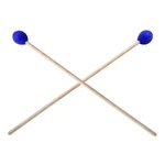1 Pair Marimba Mallets Percussion, Blue Medium Hard Yarn Head Keyboard Marimb.... Fixed Price $16.14.