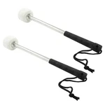 2 Pcs Felt Head Bass Drum Mallets Percussion Sticks 12" With Sta.... Fixed Price $19.26.