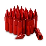 M12x1.5 Spiked Nuts For Rims Aluminum Extended Tuner Lug 20pcs 60mm (red). Fixed Price $40.31.