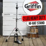 Griffin 2 Leg Hi-hat Stand - Percussion No High Hat Pedal Cymbal Drum Mount. Fixed Price $110.05.