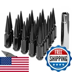 Tirol Black 24pcs M14x1.5 Spike Lug Nuts, Compatible With 07-17 Sequoia/tundra,. Fixed Price $62.51.