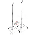 Griffin Straight Cymbal Stand 2 Pack - Percussion Drum Hardware Mount Holder Set. Fixed Price $49.95.