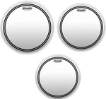 Evans Etp-ec2sclr-r 3-pack Of Ec2 Clear Rock Tom Drumheads: 10,12,16. Fixed Price $62.99.