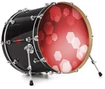 Vinyl Decal Skin For 26" Bass Kick Drum Heads Bokeh Hex Red. Fixed Price $47.95.