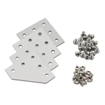 2020 Series L Shape Joint Plate Bracket Kit,4pcs Plate,20pcs M5 T-slot .... Fixed Price $22.51.